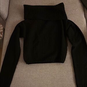 Black off the shoulder Sweater